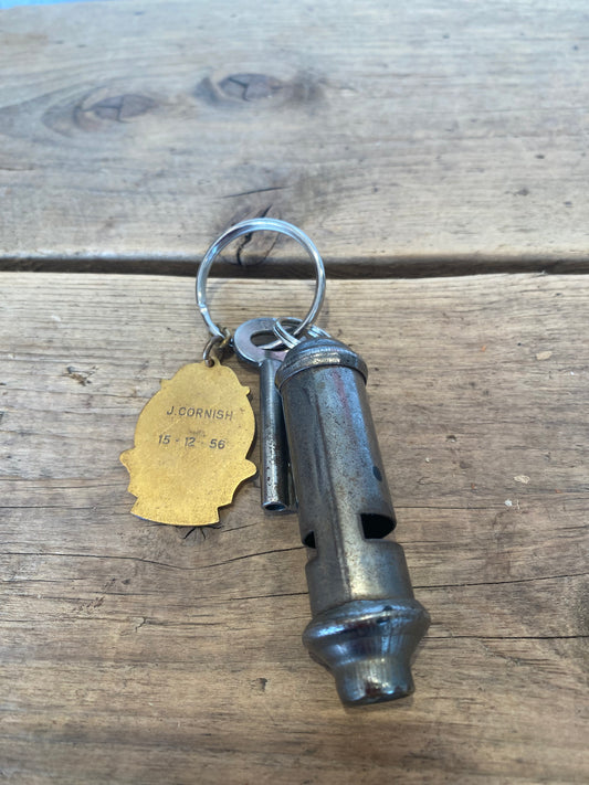 Dance fob (1956) Key Ring & Whistle.
